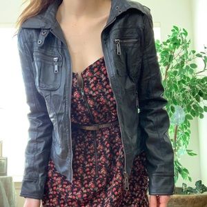 Full Tilt Faux Leather Jacket